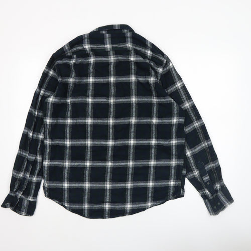 Dunnes Stores Men's Green Check Regular Fit Flannel Shirt L