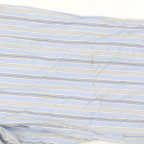 Ralph Lauren Men’s Blue Striped Cotton Button-Down Shirt L