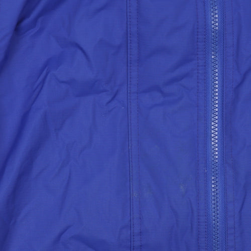 Superdry Women's Blue Hooded Windbreaker Jacket Size 8