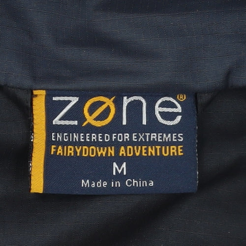 Zone Men’s Black Waterproof Hooded Parka Jacket Size M