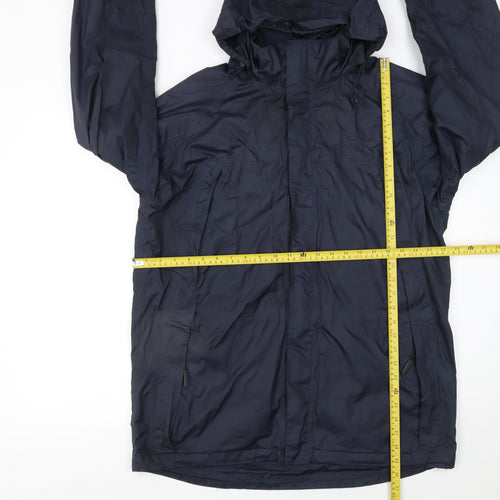 Peter Storm Men’s Blue Waterproof Hooded Rain Jacket M
