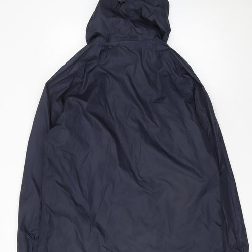 Peter Storm Men’s Blue Waterproof Hooded Rain Jacket M
