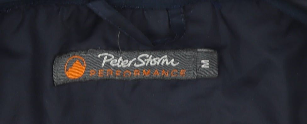 Peter Storm Men’s Blue Waterproof Hooded Rain Jacket M