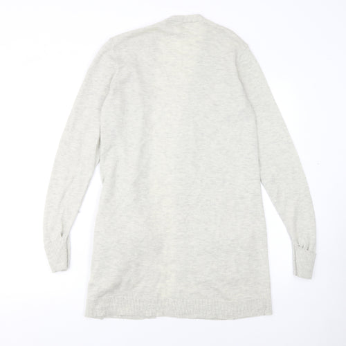 Fat Face Women’s Grey Wool Blend Longline Cardigan Size 12