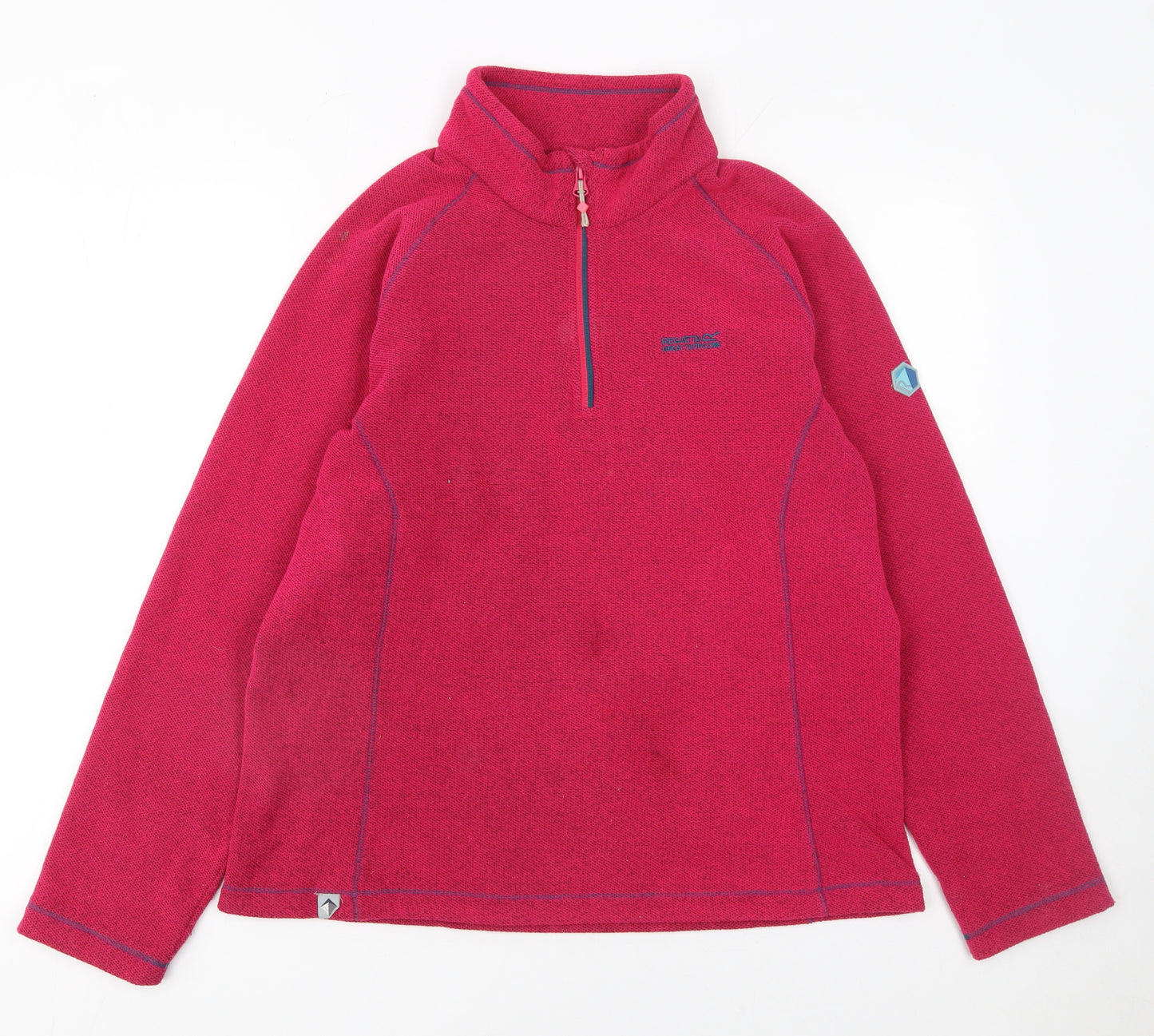 Regatta Women’s Pink 1/2 Zip Fleece Sweatshirt UK 12 Polyester Outdoor