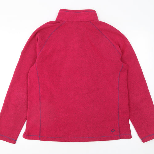 Regatta Women’s Pink 1/2 Zip Fleece Sweatshirt UK 12 Polyester Outdoor