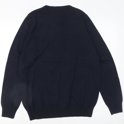 Kustom Kit Women's Black V-Neck Long Sleeve Cotton Blend Jumper Size 12