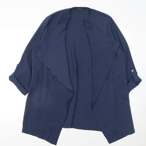 Dunnes Stores Women’s Blue Open Front Cardigan Size 12
