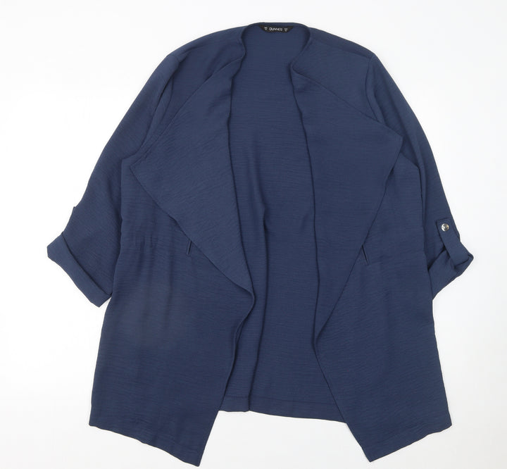 Dunnes Stores Women’s Blue Open Front Cardigan Size 12