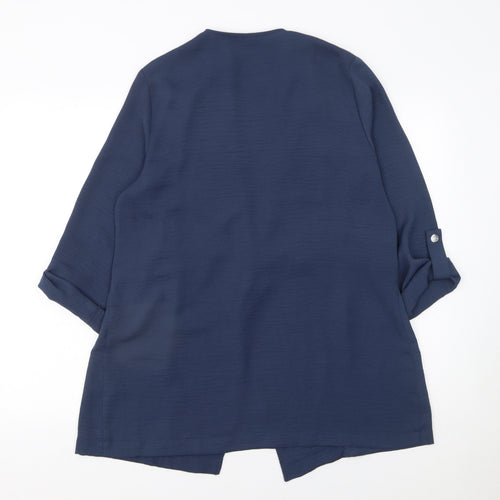Dunnes Stores Women’s Blue Open Front Cardigan Size 12
