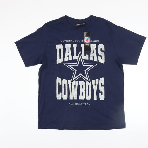 Primark Men's Blue Dallas Cowboys NFL Graphic T-Shirt Size S