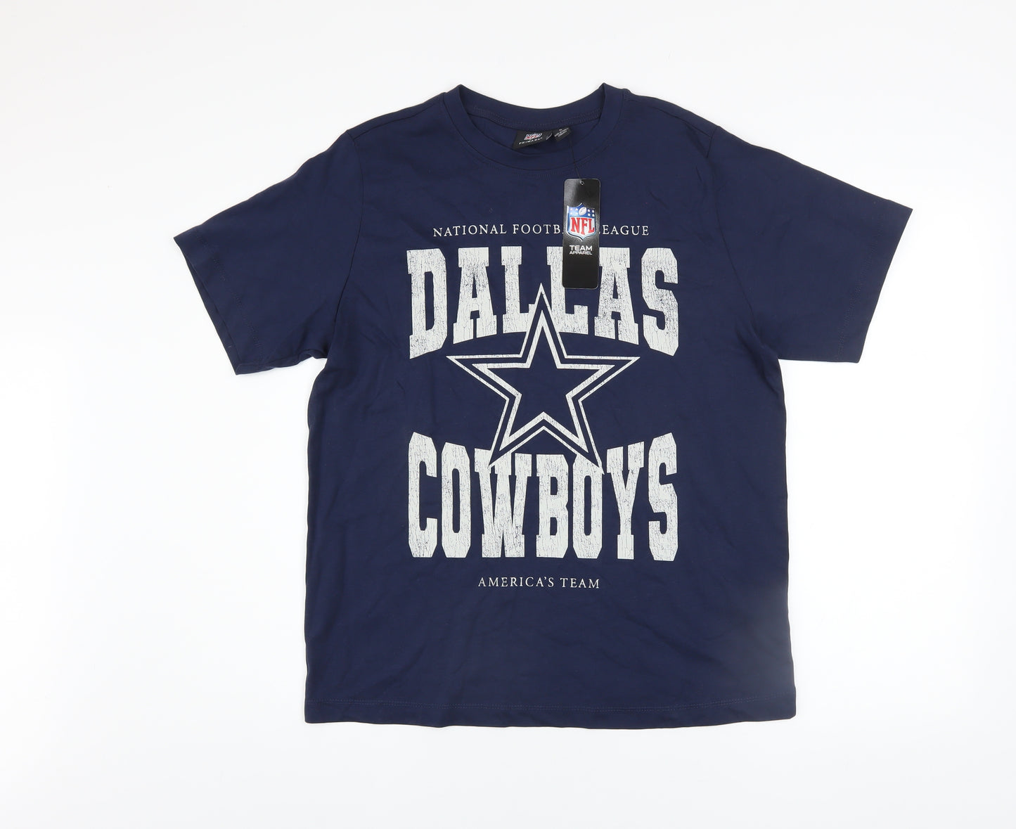 Primark Men's Blue Dallas Cowboys NFL Graphic T-Shirt Size S