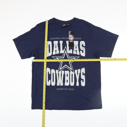 Primark Men's Blue Dallas Cowboys NFL Graphic T-Shirt Size S