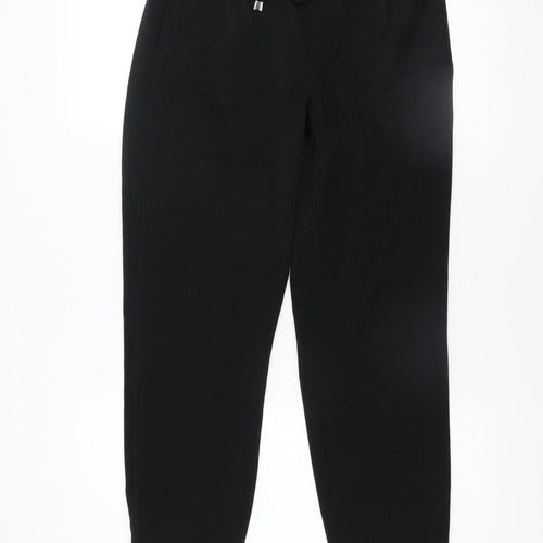 InWear Women Black Jogger Trousers Size 10 Elastic Waist