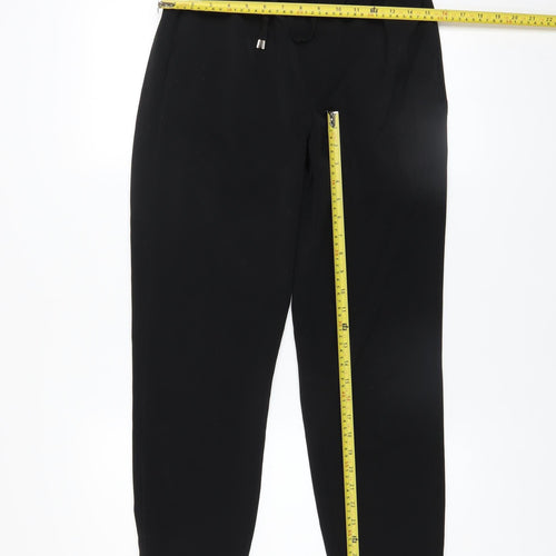 InWear Women Black Jogger Trousers Size 10 Elastic Waist