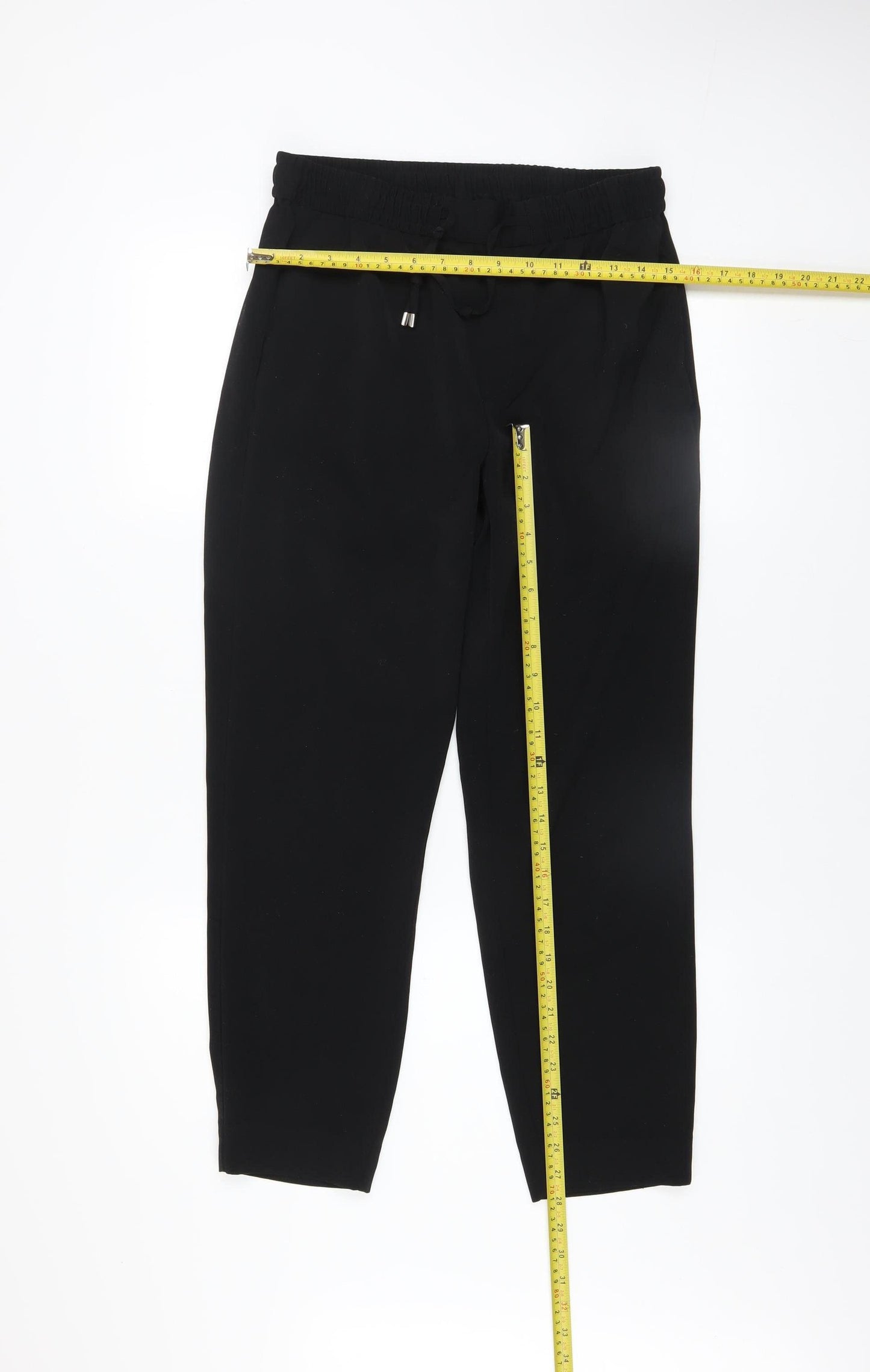 InWear Women Black Jogger Trousers Size 10 Elastic Waist