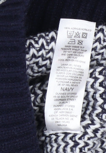 Dunnes Stores Men's Navy Christmas Fair Isle Jumper Size M