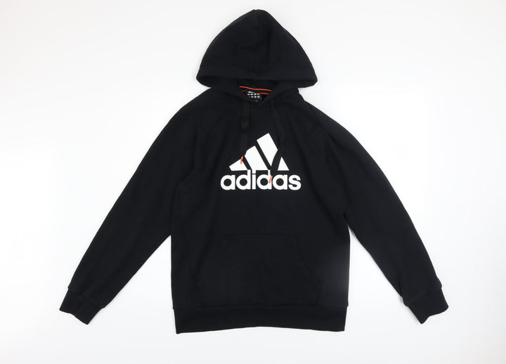 Adidas Men's Black Pullover Hoodie Small Logo Sportswear