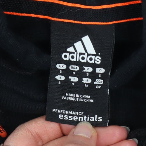 Adidas Men's Black Pullover Hoodie Small Logo Sportswear