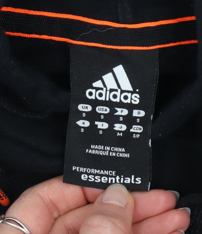 Adidas Men's Black Pullover Hoodie Small Logo Sportswear