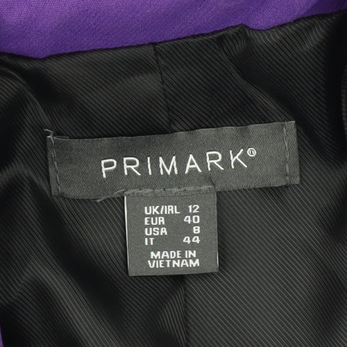 Primark Women's Purple Blazer Size 12 Formal Jacket