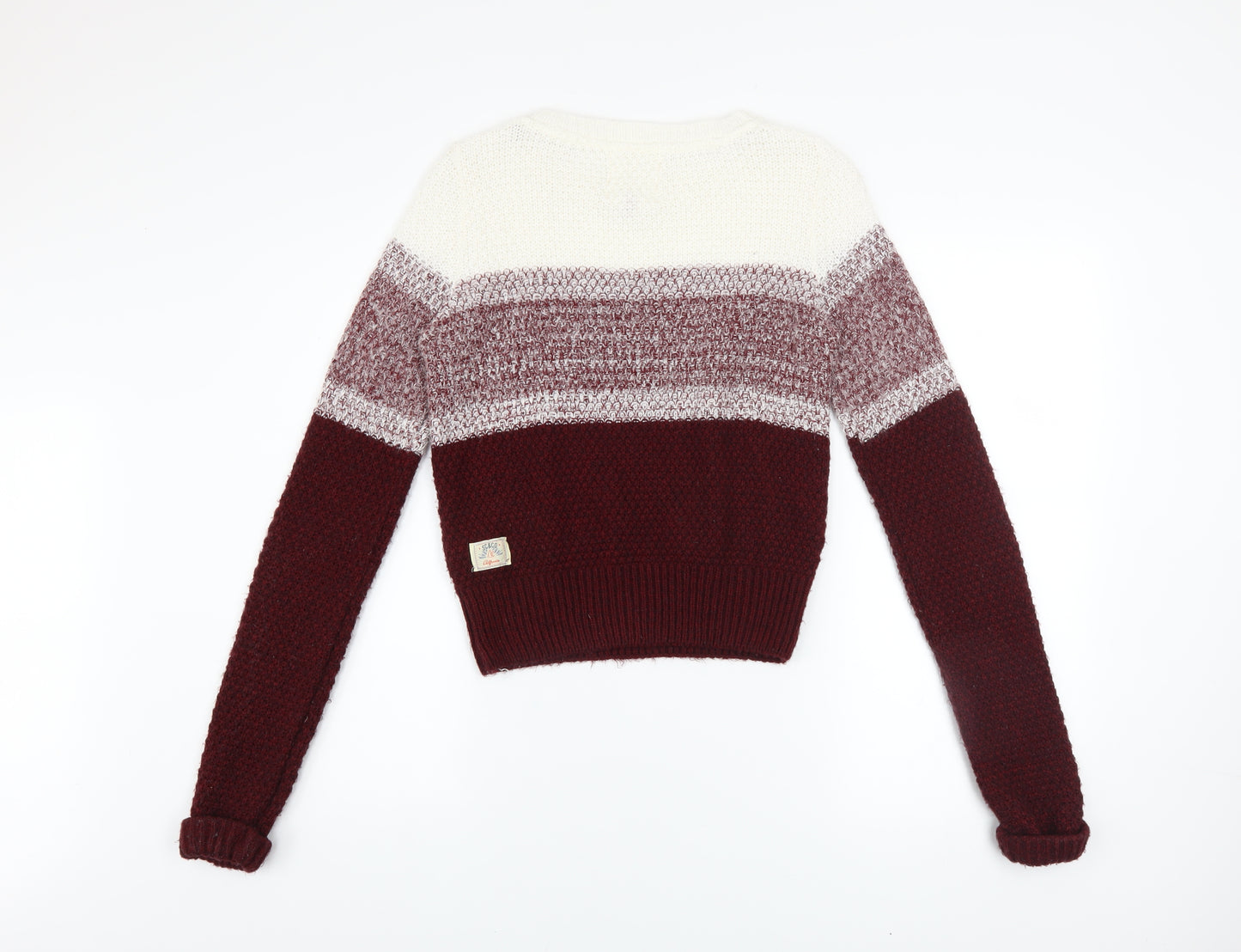SoulCal & Co Womens Multicoloured Cable-Knit Jumper Size 8