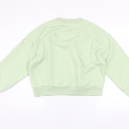 Gym+Coffee Womens Green Pullover Sweatshirt Size M Relaxed Fit