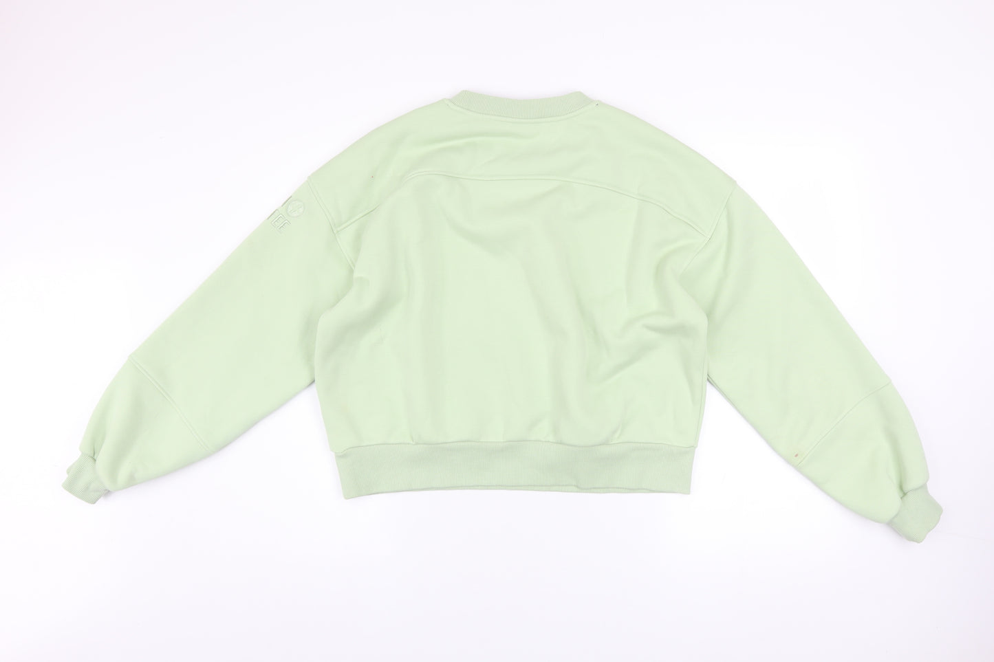 Gym+Coffee Womens Green Pullover Sweatshirt Size M Relaxed Fit