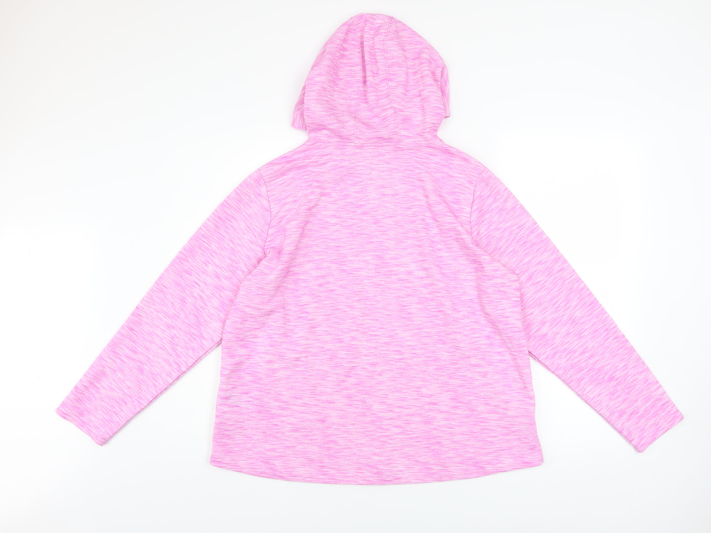 St. Bernard Women’s Pink Hooded Full Zip Active Jacket Size 16