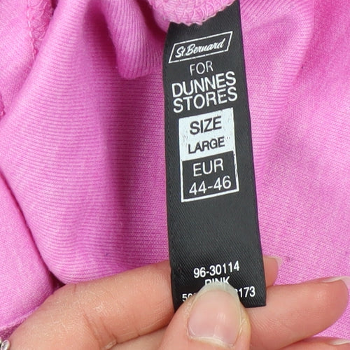 St. Bernard Women’s Pink Hooded Full Zip Active Jacket Size 16