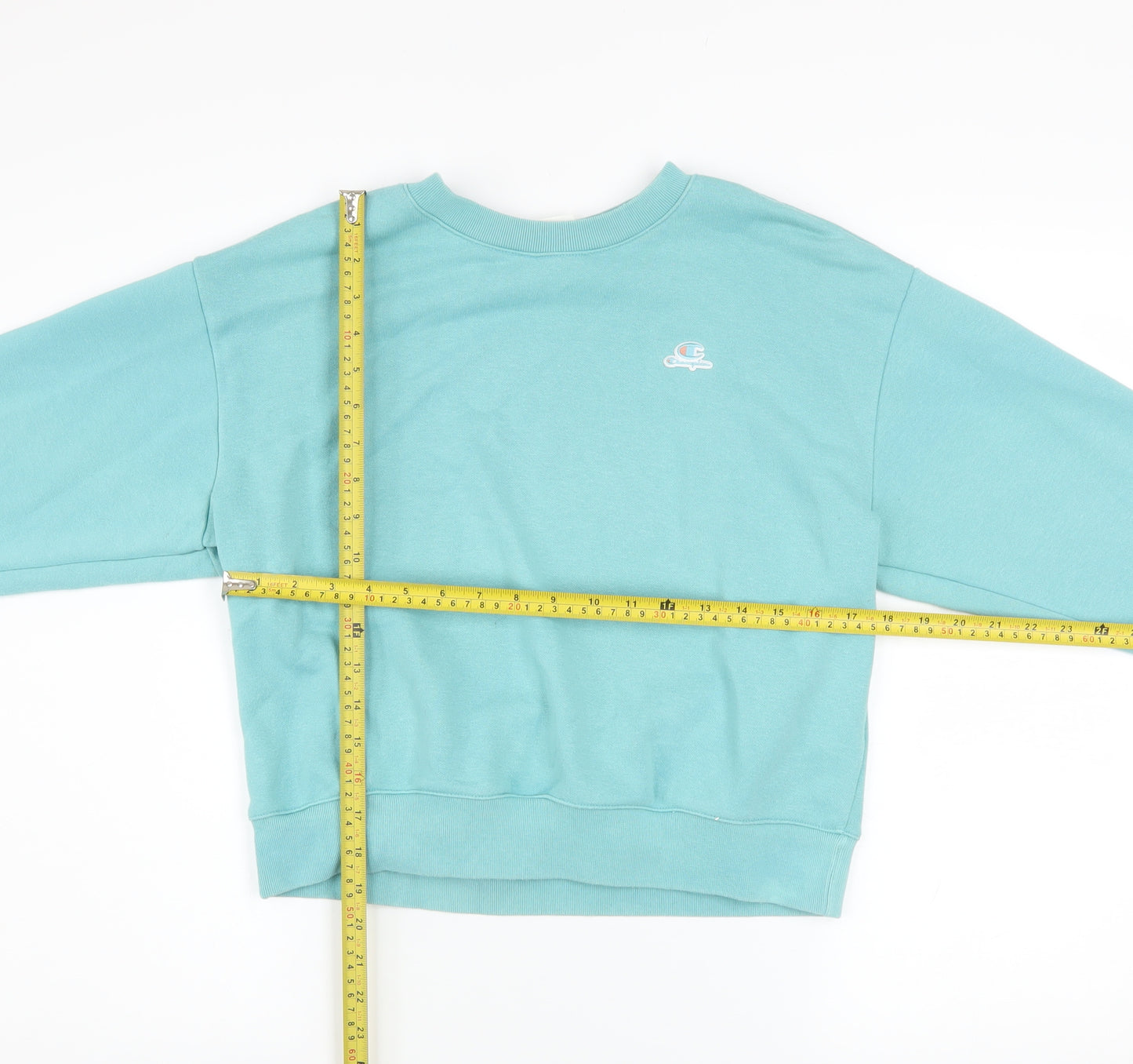 Champion Women's Blue Crew Neck Pullover Sweatshirt Medium