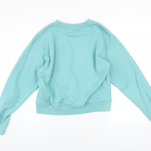 Champion Women's Blue Crew Neck Pullover Sweatshirt Medium