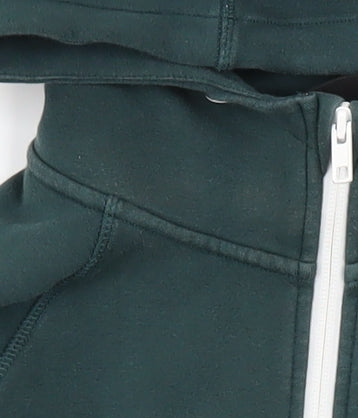 Gym+Coffee Womens Green Full Zip Hoodie Size L Cotton Blend