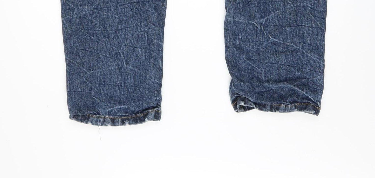 Industrialize Men's Blue Straight Fit 32S Denim Jeans