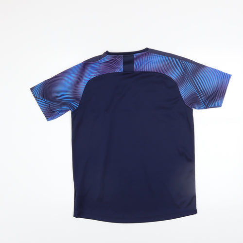 Puma Boys Blue Graphic DryCELL Short Sleeve Sports T-Shirt 13-14 Years