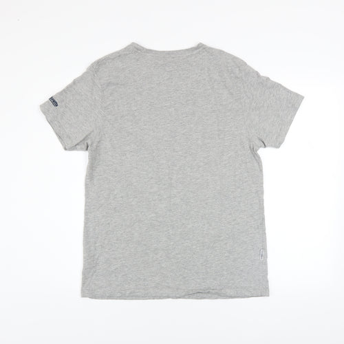 Lambretta Men's Grey XL Retro Graphic Logo T-Shirt Cotton Blend
