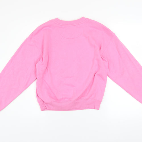 H&M Divided Women's Pink Def Leppard Pullover Sweatshirt XXS