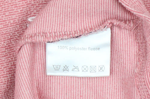 Portwest Girls Pink Fleece 1/4 Zip Pullover Sweatshirt 11-12 Years