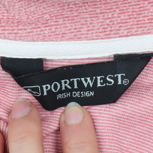 Portwest Girls Pink Fleece 1/4 Zip Pullover Sweatshirt 11-12 Years