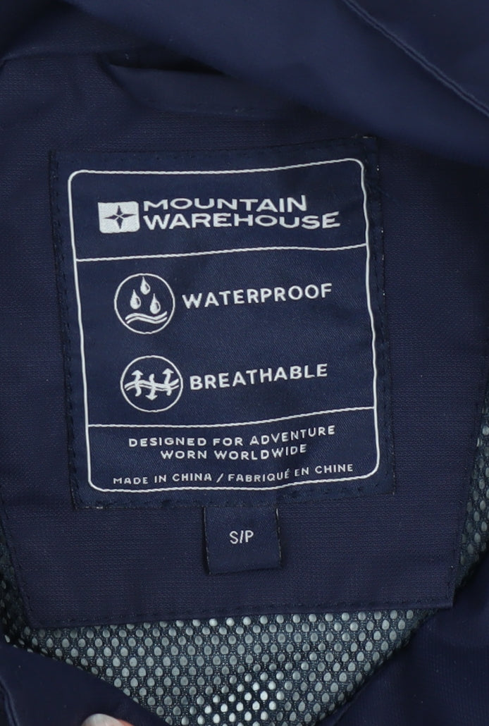 Mountain Warehouse Men's Blue Waterproof Breathable Jacket Size S