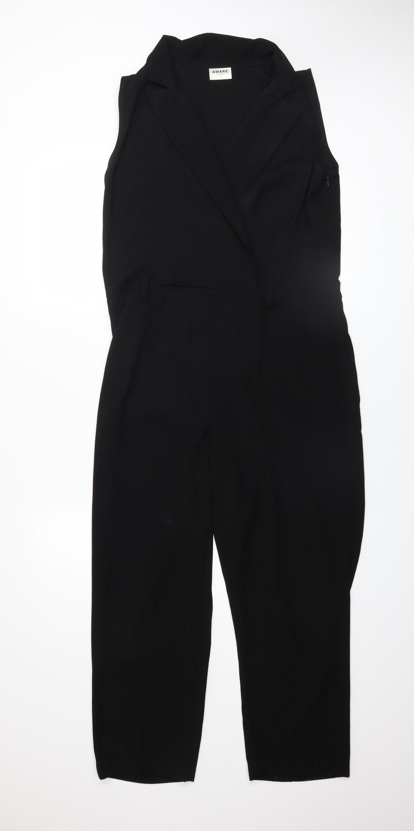 Aware by Vero Moda Black Sleeveless Women’s Jumpsuit Size S Classic Style