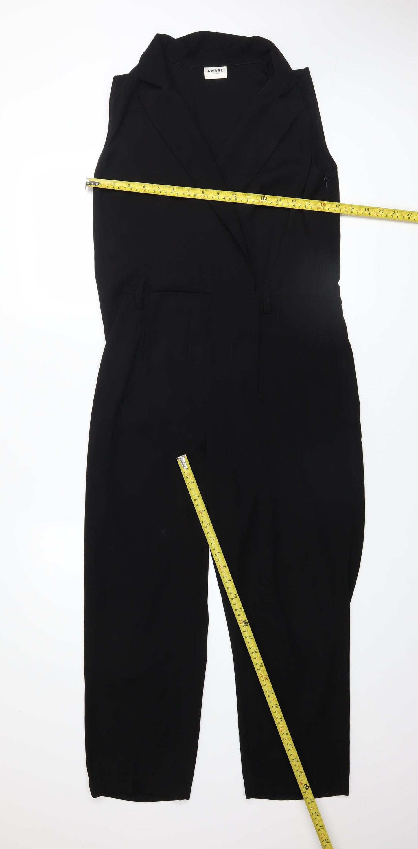 Aware by Vero Moda Black Sleeveless Women’s Jumpsuit Size S Classic Style