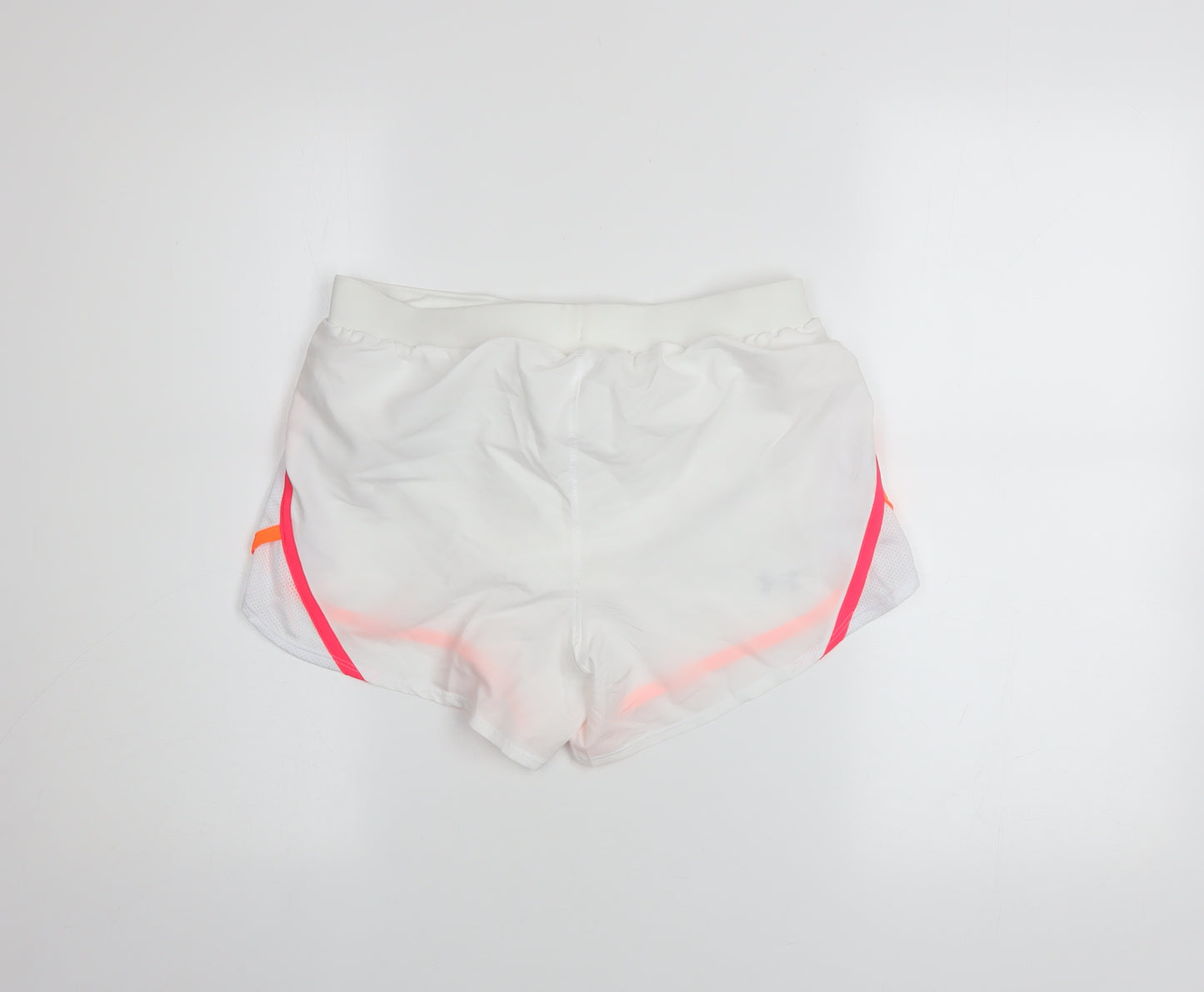 Under Armour Womens White Running Shorts Size S Lightweight HeatGear