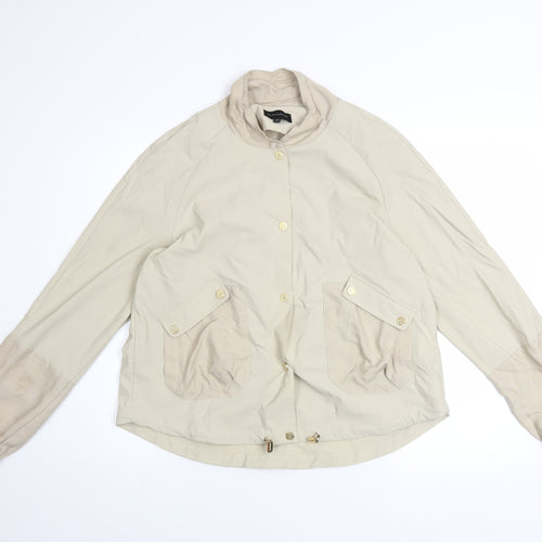 Eva Kayan Women Beige Short Casual Softshell Jacket Size 14