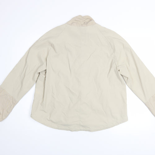 Eva Kayan Women Beige Short Casual Softshell Jacket Size 14