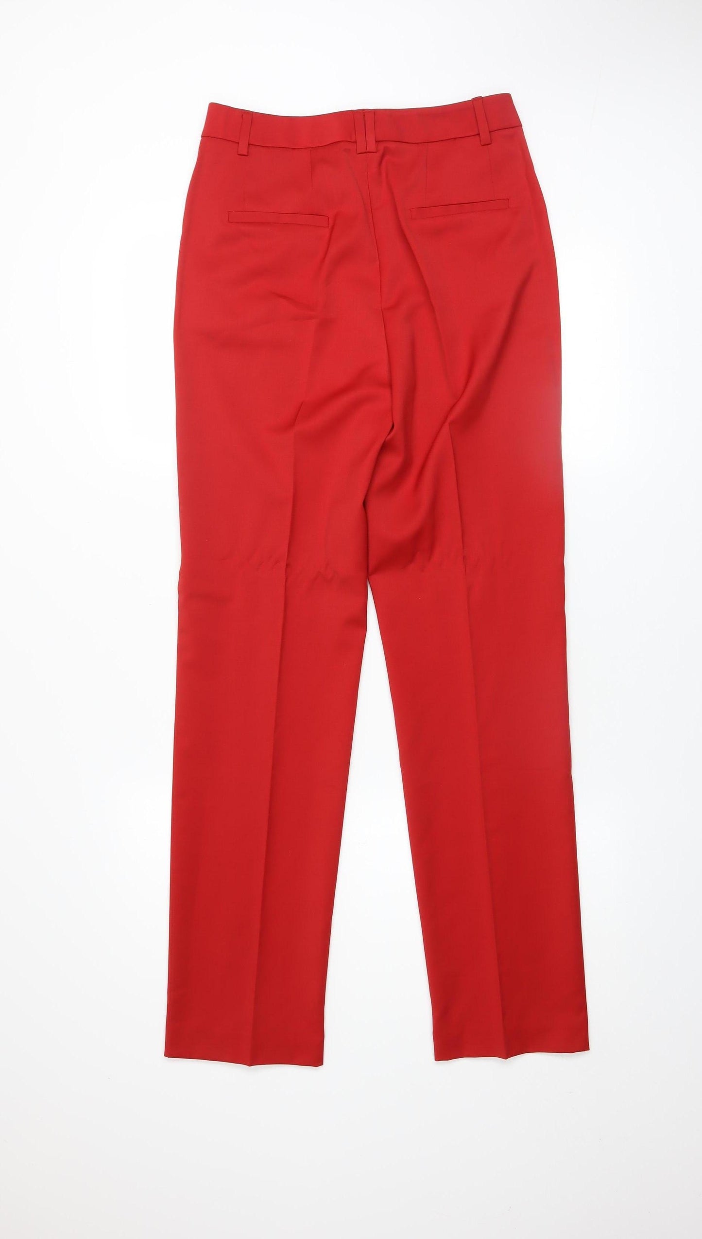 Marks and Spencer Women’s Red Slim Fit Wool Blend Dress Pants Size 8