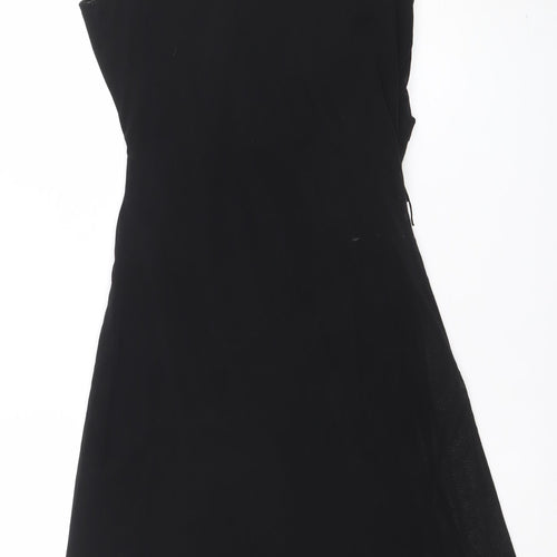 Esprit Women’s Black Sleeveless Beaded Chiffon Sheath Dress XL