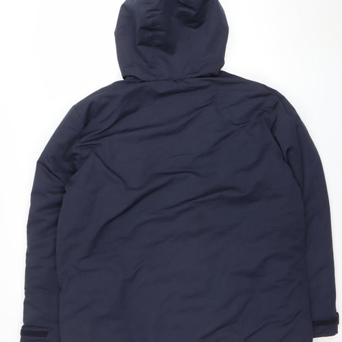 FB Sister Men's Blue 2XL Hooded Lined Parka Jacket