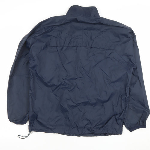 FILA Men's Blue 34 Retro Windbreaker Jacket with Zip and Logo