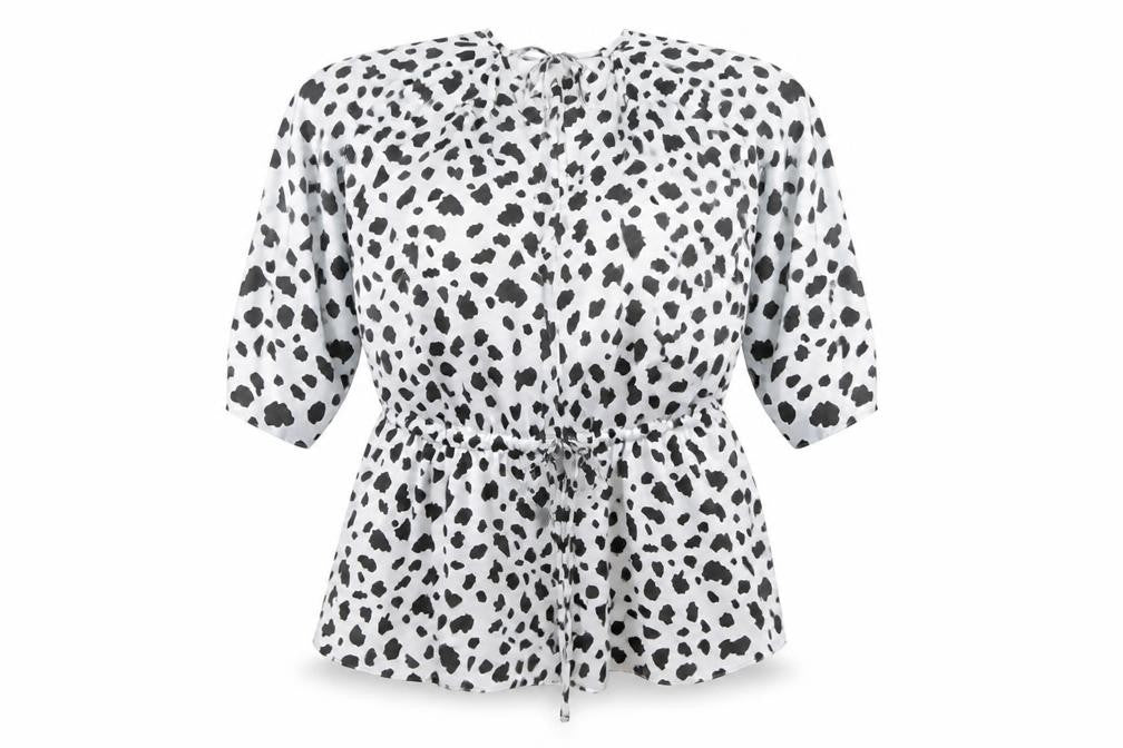 ASOS Women’s White Animal Print Tunic Blouse Size 18